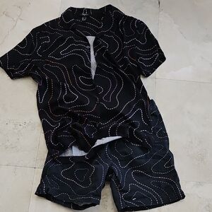 Mens Small Matching Shirt and Shorts Set Forever 21